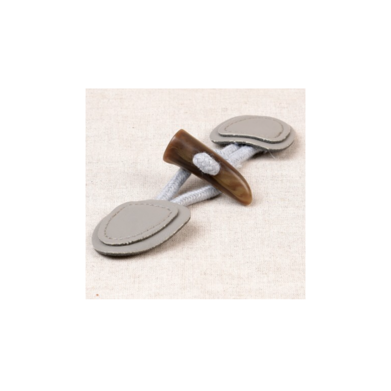 Duffle coat toggle closure - grey (s)