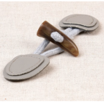 Duffle coat toggle closure - grey (s)