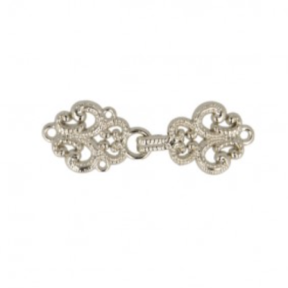 Fermoir passementerie - argent