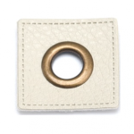 Ösen Patches - sand 8mm bronze