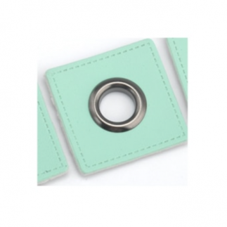 Patchs à œillets - menthe clair 8 mm bronze