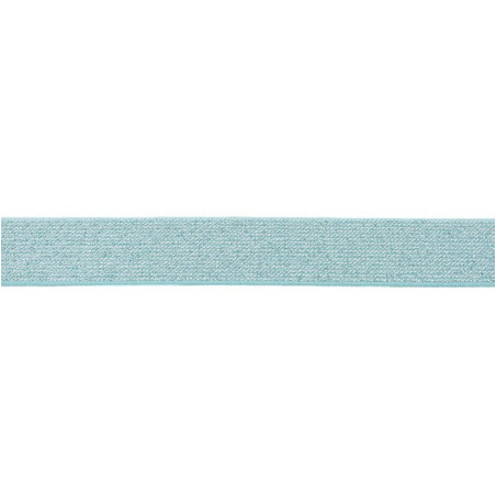 Elastic band - 25mm glitter mint
