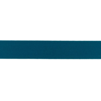 Elastic ribbon - 25mm blue teal