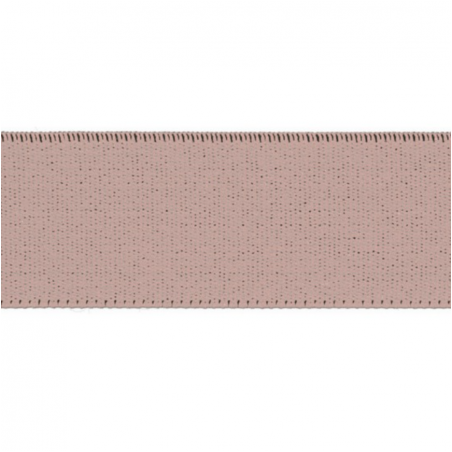 Bande élastique - 25 mm vieux rose clair (qt)