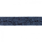 Bande élastique 40 mm multi-rayures tête de mort denim