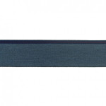 Elastic ribbon 40mm melange denim blue / denim