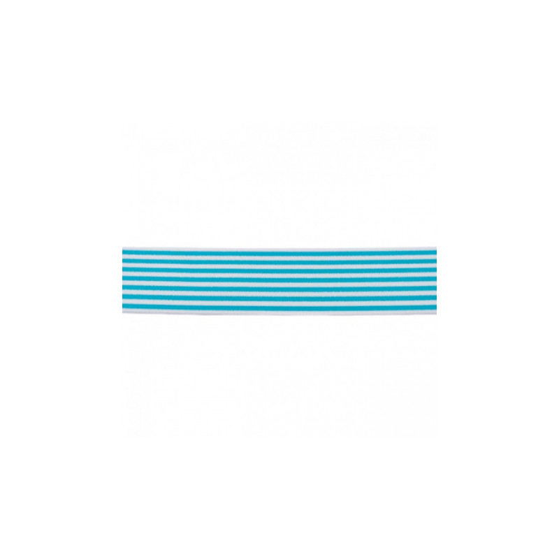 Elastic band 40mm stripes mint