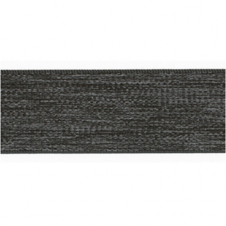 Elastic ribbon 40mm dark grey melange (qt)