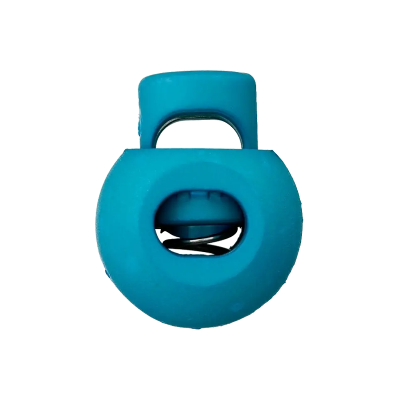 Arrêt de cordon rond 20 mm turquoise