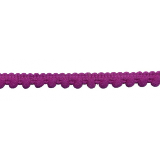 Pompom trim - 6mm purple (st89)