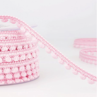 Pompomorte - 6 mm rose (st)