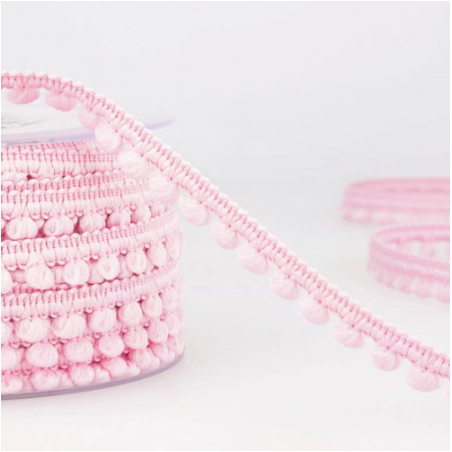 Pompomorte - 6 mm rose (st)
