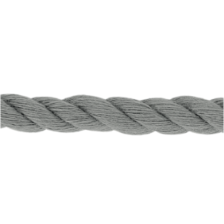Kordel gedreht Baumwolle 5mm - grau (987)
