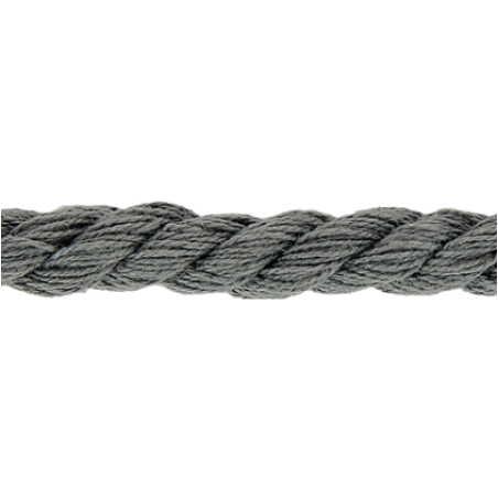 Twisted Cotton cord 5mm - anthracite (968)