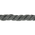 Cordon torsadé coton tissé 5 mm - anthracite (968)