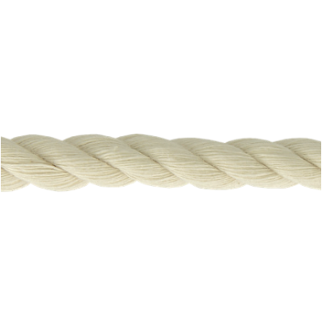 Corde en coton torsadée 5mm - ecru