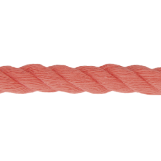 Twisted cotton cord 5mm - coral