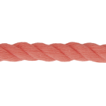 Twisted cotton cord 5mm - coral