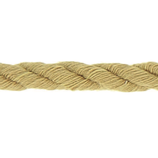 Twisted cotton cord 5mm - mustard