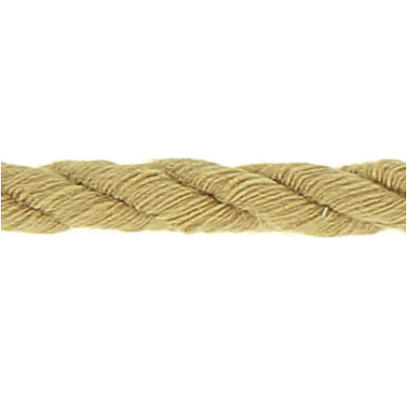 Twisted cotton cord 5mm - mustard