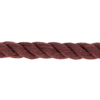 Twisted cotton cord 5mm - bordeaux