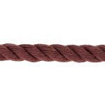 Twisted cotton cord 5mm - bordeaux