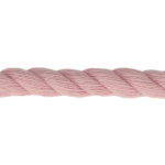 Corde en coton torsadée 5mm - rosé