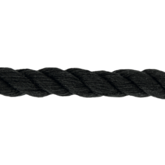 Twisted Cotton cord 5mm - black (901)