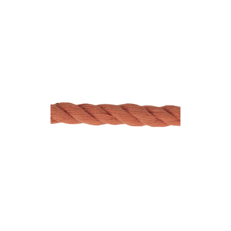 Twisted cotton cord 5mm - terra