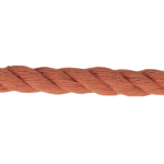 Twisted cotton cord 5mm - terra