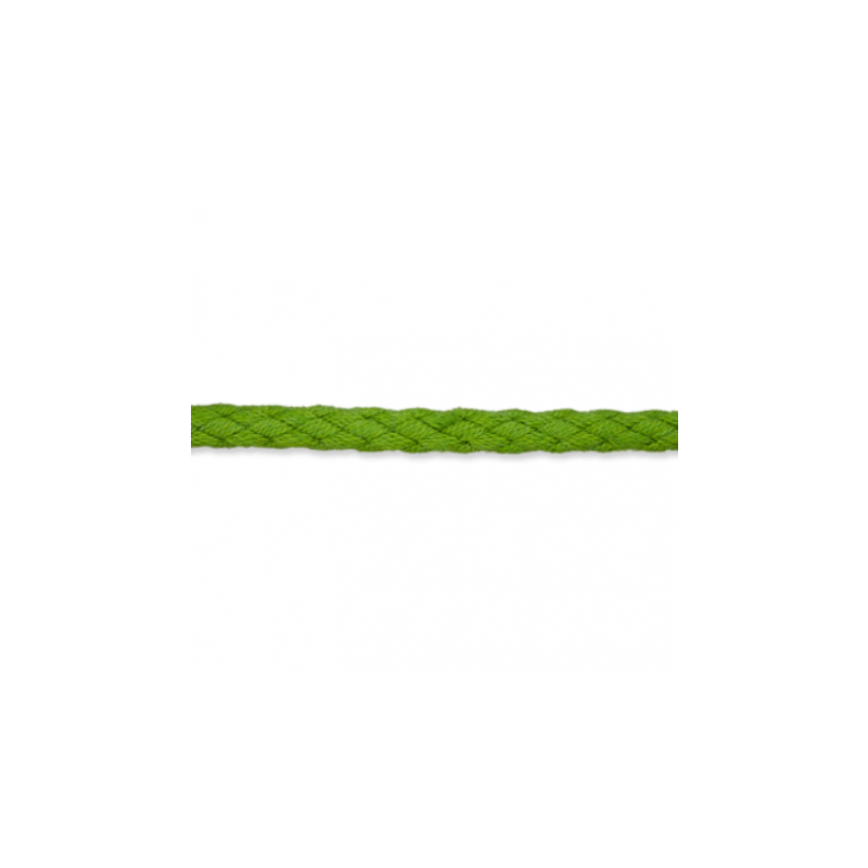 Cordon de coton 5mm vert herbe  (uk24)