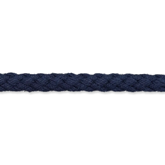 Cordon coton tissé 5 mm bleu foncé (uk68)