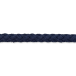 Cordon coton tissé 5 mm bleu foncé (uk68)