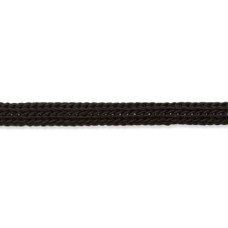 knit cord Cotton 4mm black (uk80)