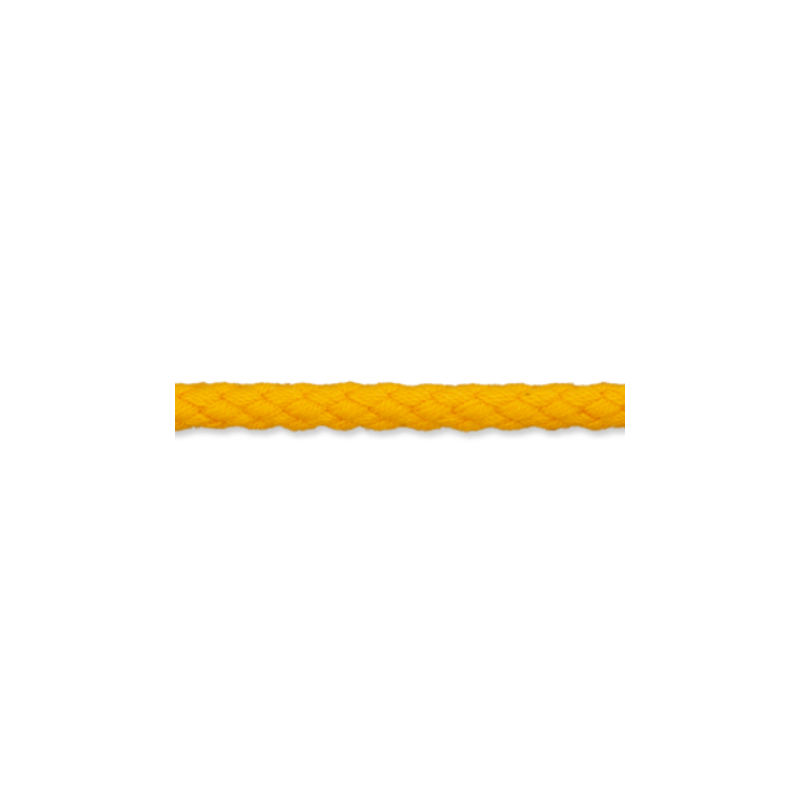 Cordon de coton 5mm jaune (uk38)