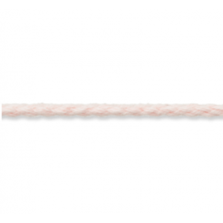 Cordon coton tissé 5 mm rose clair (uk464)