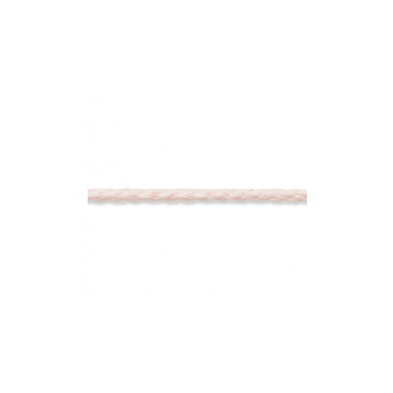Cordon coton tissé 5 mm rose clair (uk464)