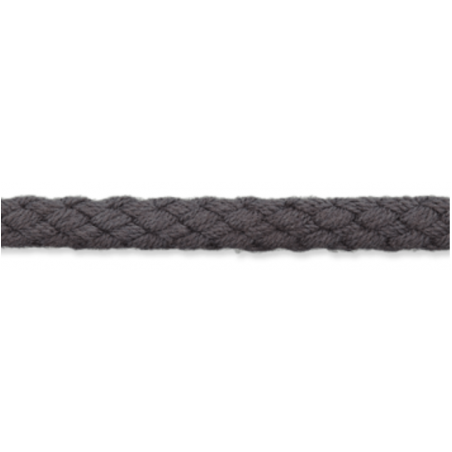 Cordon coton tissé 5 mm anthracite (uk78)