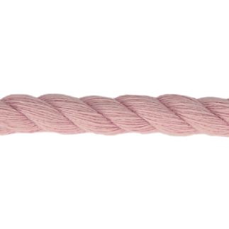 Corde en coton torsadée 8mm - rosé