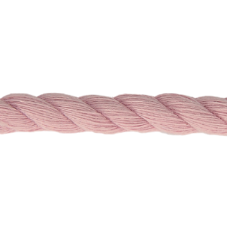 Cordon torsadé en coton tissé 8 mm - rose (905)