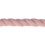 Cordon torsadé en coton tissé 8 mm - rose (905)