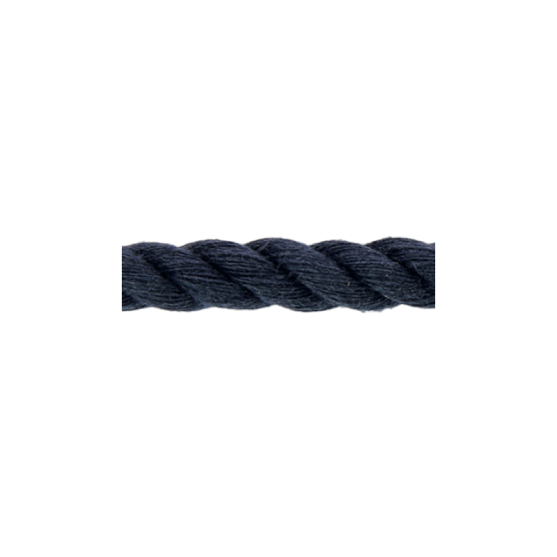 Twisted cotton cord 8mm - marine