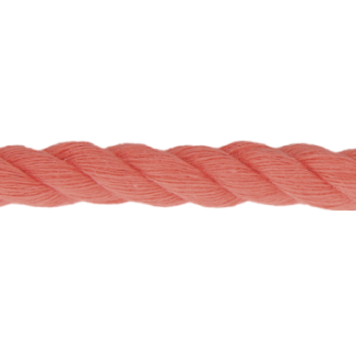 Corde en coton torsadée 8mm - coral