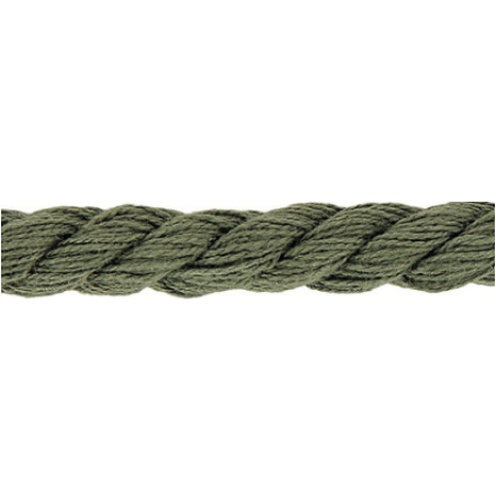 Twisted cotton cord 8mm - khaki