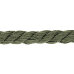 Cordon torsadé coton tissé 8 mm - kaki (928)