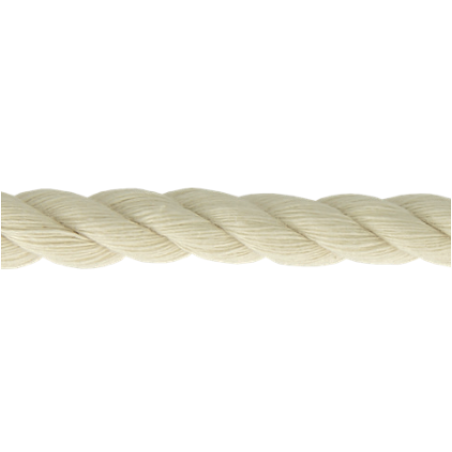 Twisted cotton cord 8mm - ecru
