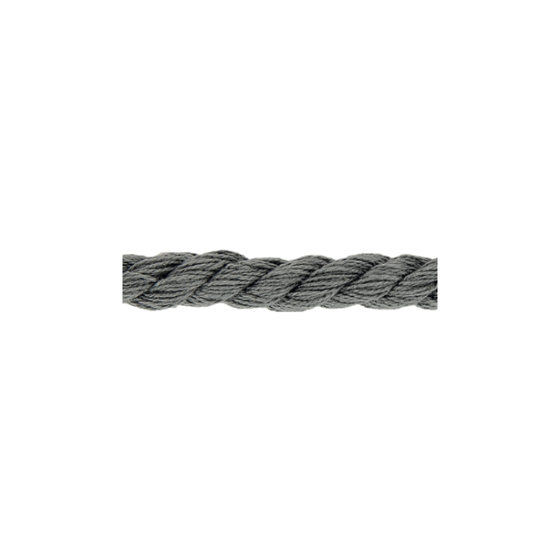 Twisted cotton cord 8mm - anthracite