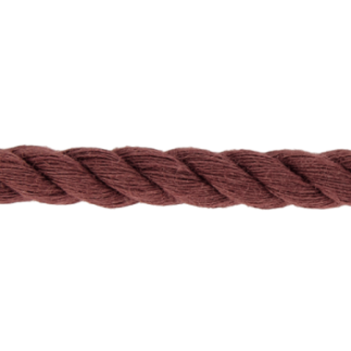 Cordon torsadé coton tissé 8 mm - bordeaux (930)
