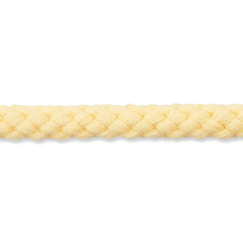 Cordon en coton 9 mm jaune clair (uk382)