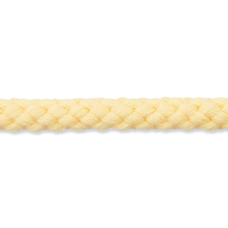 Cotton cord 9mm light yellow (uk382)